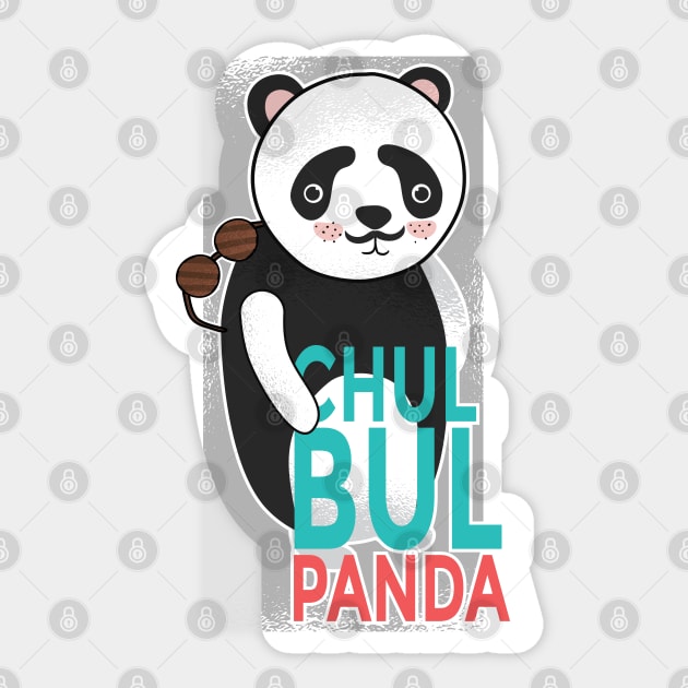 Chulbul Panda Sticker by TomCage